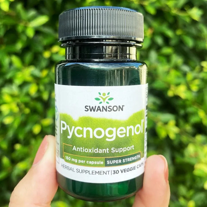 เปลือกสนฝรั่งเศสสกัด Pycnogenol 150mg 30 Veggie Caps (Swanson®) สารสกัด