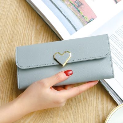 1PC Women Long Wallets Purses Luxury Love Heart Wallets for Ladies Girl Money Pocket Card Holder Female Wallets Phone Clutch Bag