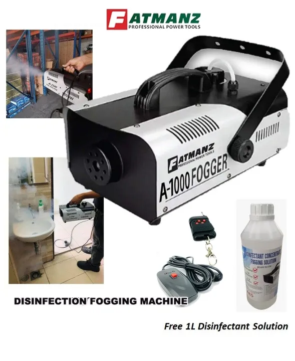 FATMANZ Fogging Machine Disinfectant 1000W Fogger Gun Smoke Fog