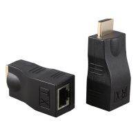 【Support-Cod】 4K 3D 1.4 30M Extender ถึง RJ45 Over Cat 5e/6เครือข่าย LAN อะแดปเตอร์อีเธอร์เน็ต