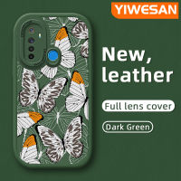 YIWESAN เคสสำหรับ Realme 5 5i 5S 6i 6 6S 6 Pro Narzo เคสรูปผีเสื้อดีไซน์ใหม่เคสใส่โทรศัพท์หนังนิ่มเคสมือถือกันกระแทกป้องกันการตกพร้อมเคสป้องกันกล้องเลนส์คลุมทั้งหมด