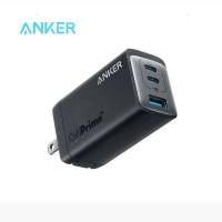 Anker เครื่องชาร์จ USB C 735 GaNPrime 65W PPS 3พอร์ตที่ชาร์จพับได้แบบติดผนังขนาดกะทัดรัดสำหรับ MacBook Pro/air iPad Pro iPhone 13 /Pro US Plus