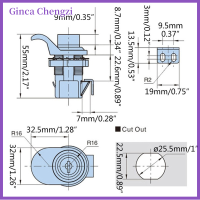 Ginca กลอนปุ่มล๊อคทนทานสำหรับตู้เทรลเลอร์ล็อคลิ้นชักเรือ RV