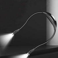 USB Charging LED Neck Hung Light Hands-Free Rechargeable Night Reading Lamp  3 Levels Brightness Hanging Neck Book Light Night Lights