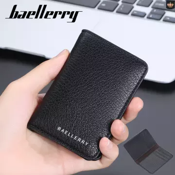 Men Wallet Leather Business Foldable Wallet Luxury Billfold Slim Hipster  Credit Card/ID Holders Inserts Coin Purses Cartera sac