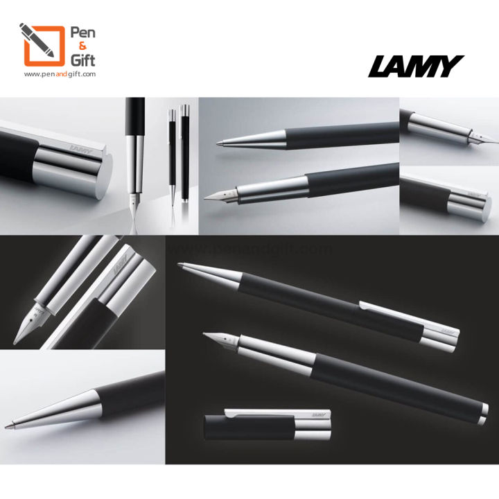 lamy-scala-mechanical-pencil-black-ดินสอกด-ลามี่-สกาล่า-หัว-0-7-mm-สีดำ-พร้อมกล่องและใบรับประกัน-ดินสอกด-lamy-ของแท้-100-penandgift