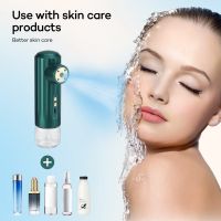 LED Red Blue Light Oxygen Injection 150Kpa Nano Mist Sprayer Deep Hydrating Face Humidifier Skin Moisturizing Anti Acne Injector