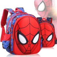 【Hot Sale】 Spiderman cartoon school bag kindergarten boys 3-6 years old primary students 1-5 grade waterproof wear-resistant lightweight