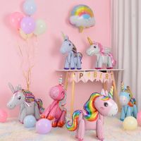 【CW】 Unicorn Birthday Balloons Party Decor Rainbow Foil Number Balloon Birthday Party Decoration Kids Gift Baby Shower Globos