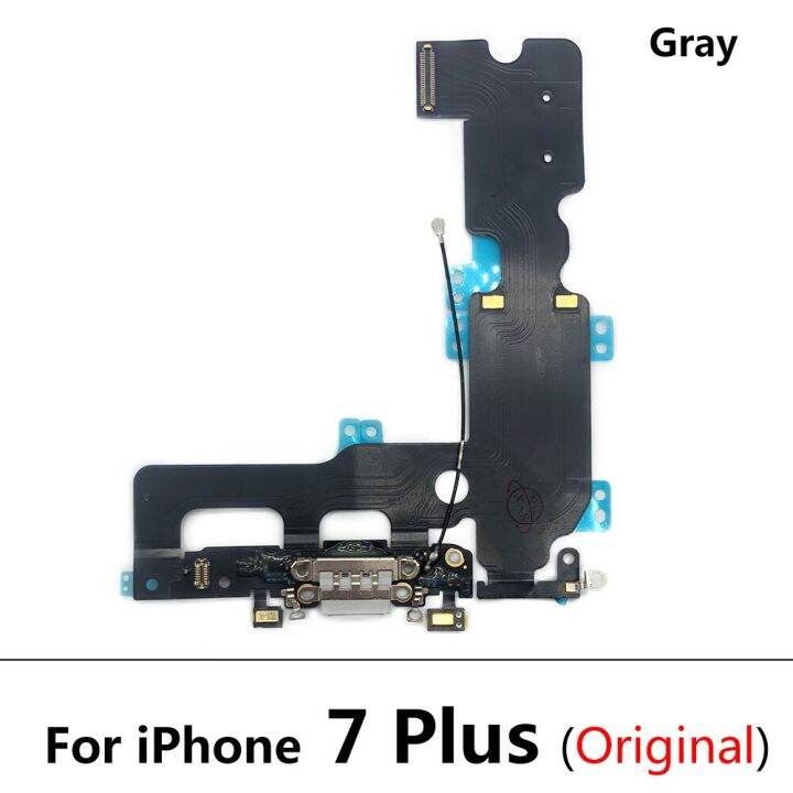 5-ชิ้น-ล็อต-บอร์ดชาร์จใหม่ดั้งเดิม-100-สําหรับ-iphone-7-8-plus-x-xs-usb-port-connector-แท่นชาร์จริบบิ้นพร้อมไมโครโฟน