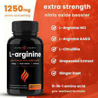 ของแท้!!! NutraChamps, L-Arginine, 60/120 แคปซูลมังสวิรัติ ราคาถูก / ส่ง