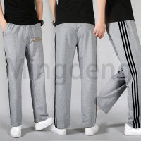 Mingdeng 9993#Three stripes side stripes casual straight loose men and women the same sports pants fashion spring and autumn all-match student pants * in stock