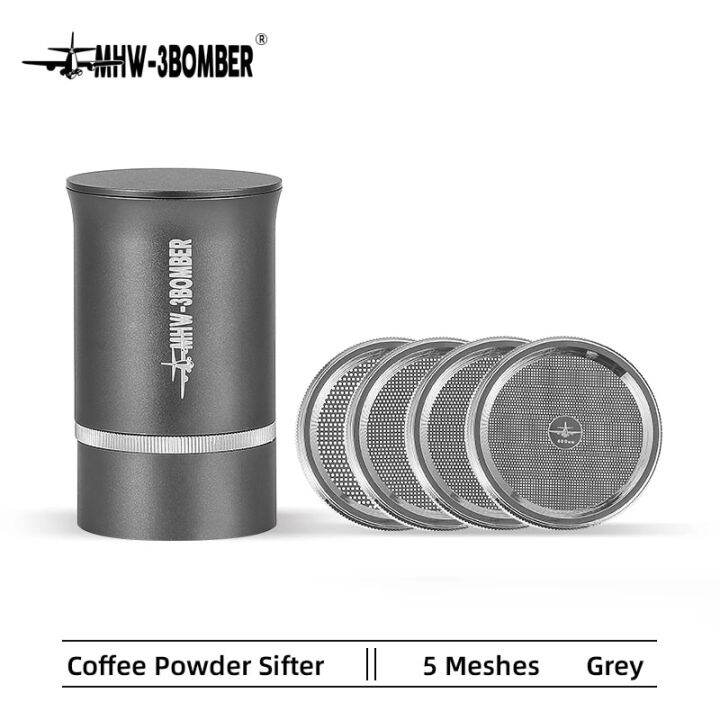 Aluminum Alloy Dosing Cup Professional Coffee Sifter Fine Meshs Coffee