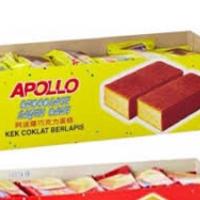 ขนมApollo layer cake เค้กสอดไส้ อะพอลโล่ รส ช๊อคโกแลต