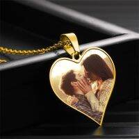 ✴  Custom Photo Name Necklaces for Hreart Lettering Pendants Jewelry Gifts Drop Ship