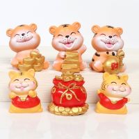 【hot】❉◘♚  Year Old  Tiger Decoration New Money Holding Happy Birthday Dessert Table Baking Supplies