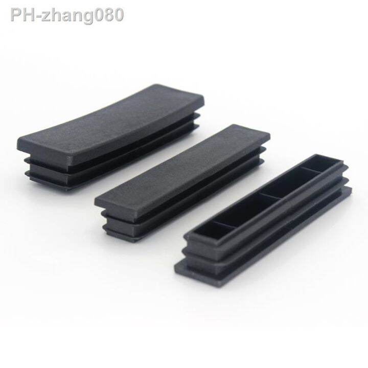 4-10-20pcs-rectangular-pipe-tube-cap-black-plastic-blanking-end-cap-insert-plugs-bung-furniture-leg-anti-slip-feet-protector-pad