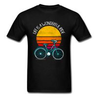 LIFE IS A WONDERFUL RIDE T Shirt Moto Biker T-shirt Men Cool Vintage Design Bicycle Tshirts Hip Hop Tops Tees Cotton Clothes