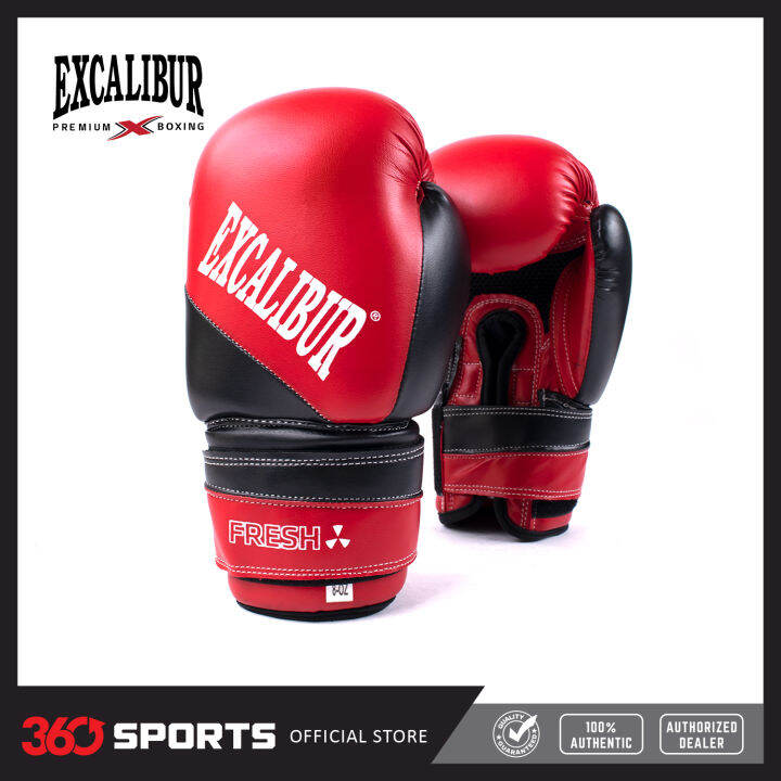 Excalibur TSUNAMI PU Premium Training Boxing Gloves Red/Black Lazada PH
