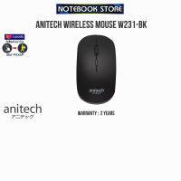 ANITECH WIRELESS MOUSE (W231-BK)/ประกัน 2 YEARS