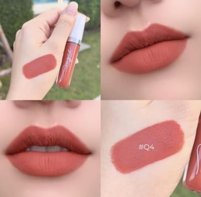 MYCA  MATTE เบอร์ Q4 ไมก้า ลิปครีมเนื้อแมท สีส้มอมชมพู ทาแล้วหน้าสว่าง เนื้อลิปเบาสบาย เกลี่ยง่าย ไม่เลอะแมส กันน้ำ ติดแน่นทนตลอดวัน