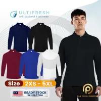 polo long sleeve men women bacterial odor ultifresh udf27 1.0 baju t lelaki lengan panjang man