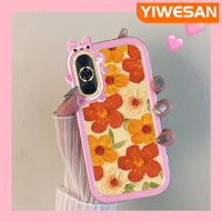 YIWESAN เคสสำหรับ Huawei Nova 10 Nova 10 Pro เคสจิตรกรรมภาพการ์ตูนดอกไม้โปร่งใสเคสมือถือซิลิโคนที่สร้างสรรค์เลนส์กล้องถ่ายรูปสัตว์ประหลาดน้อยน่ารักเคสป้องกันแบบกันแรงสั่นสะเทือนเคสใส