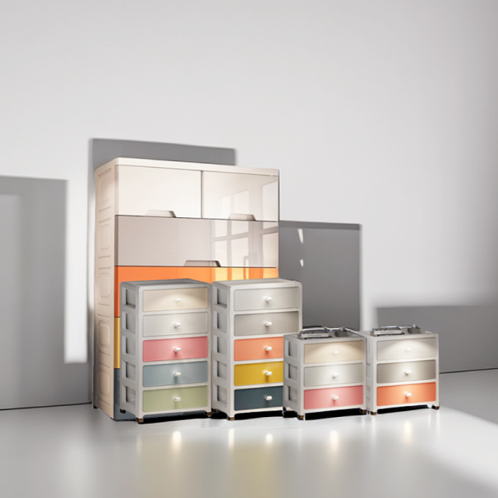 Shiok Living 🚀 Extra large plastic storage box drawer type household