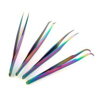 1 Pcs Eyelashes Tweezers Stainless Steel Superhard Tweezers High Precision Anti static Tweezers for Eyelash Extensions