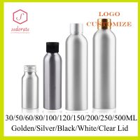 20pcs Aluminum Bottle With Lid 30ML-500ML Aluminum Bottle Refillable Bottles Travel Bottle Cosmetic Container Portable Jx156-20 Travel Size Bottles Co