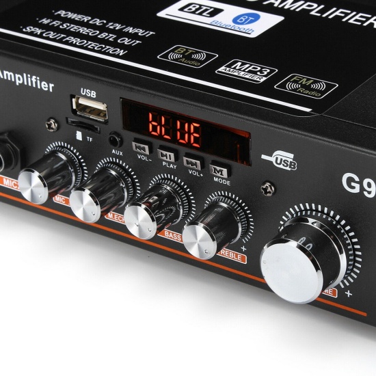 Amplifier with bluetooth original 600w 220v 12v protable amplifier mini - ảnh sản phẩm 8