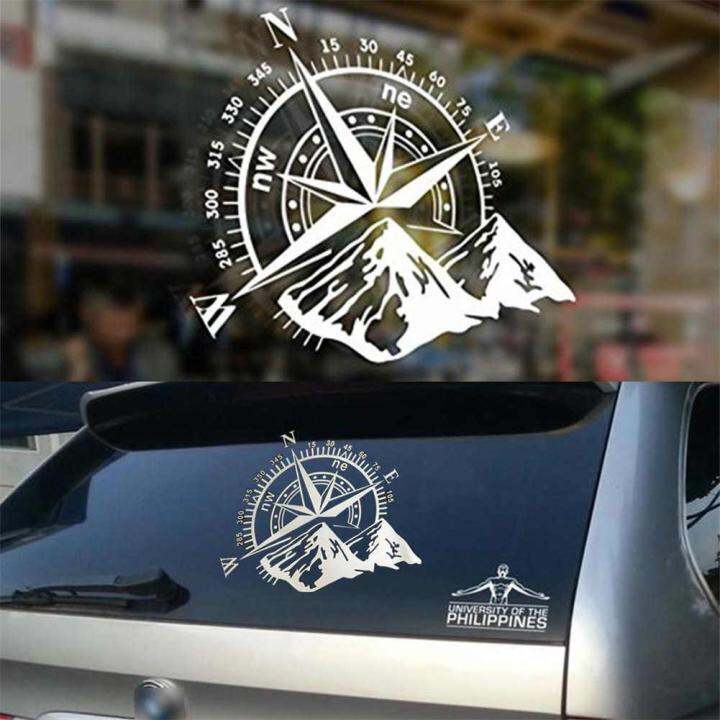 1pcs 3D High Quality Car Sticker Compass Rose Navigate Mountain 4x4 ...