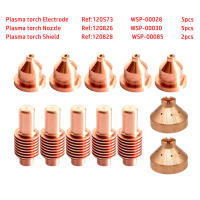 【YY】12pcs Plasma Torch Electrode Nozzles Tips 120573 120826 Shield 120828 For 600 Standard Plasma Cutting Consumables