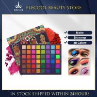 【ELECOOL】Amortals UCANBE 48สีตลับอายชาโดว์Matteอายแชโดว์สีเขียวNeon Metallicแต่งหน้าColouretteเครื่องสำอาง