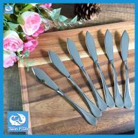 ส่งฟรี  มีดเนย มีดทาเนยสเตนเลสรับประกันปลอดสนิม Butter Knife 6 ชิ้น ยาว 15.8ซม. #Twin Fish รหัส 82