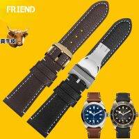 （Bar watchband）GenuineStrap สำหรับ Tudor M79250baBandLeather Strap Men 39; S Cow Belt 22Mm