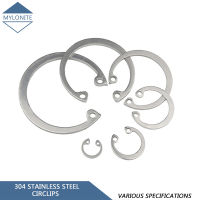 แหวนวงแหวนยึดภายนอกชนิด C 304สแตนเลสสำหรับตัวยึดเพลาตัว C-คลิปแหวนสแน็ป M6 M10 M15 M20 M30 M50 M40