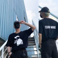 เสื้อเด็กหญิง TEAM WANG GOT7 T-Shirt JACKSONWANG Black Whiteเสื้อยืด