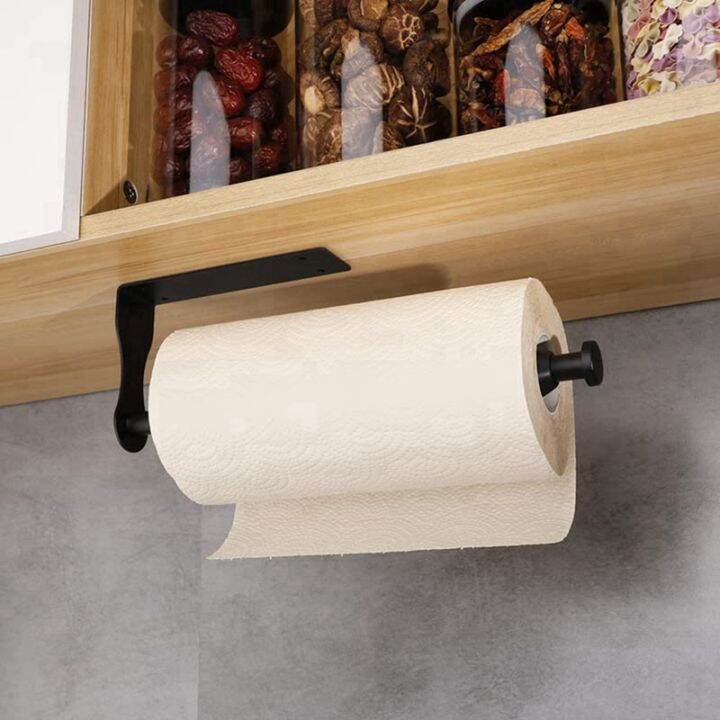 1-piece-wall-mount-paper-towel-holder-paper-towel-holder-under-cabinet-with-damping-for-kitchen-bathroom