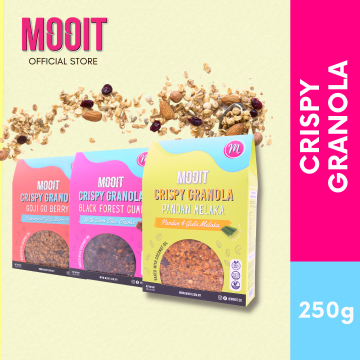 MOOIT Crispy Granola 250g HALAL CERTIFIED Lazada