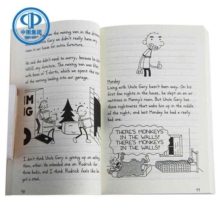 original-english-diary-of-a-wimpy-kid-7-electric-light-bulb-american-paperback-childrens-extracurricular-reading-english-books-american-books-english-story-books-genuine-primary-school-students-extrac