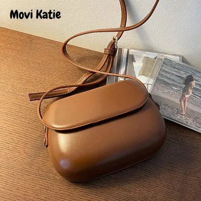 Movi Katie กระเป๋ายหญิง กระเป๋าวินเทจฝรั่งเศส กระเป๋าสะพาย ผู้หญิง INS สายสปาเก็ตตี้ ลม กระเป๋าสะพายข้าง （5 สี）