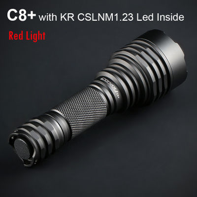 Convoy C8 Plus KR CSLNM1.23 SST-20-DR Red Light Flashlight Linterna Led 18650 Flash Torch Portable Hunting Camping Lamp