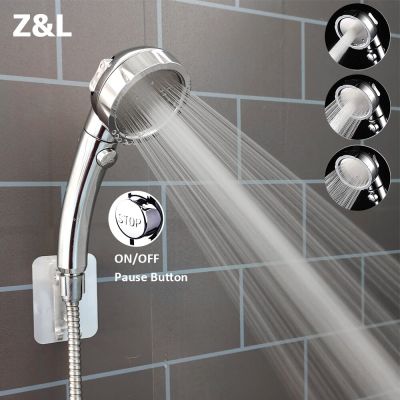 Universal Bath Showerhead High Pressure Rain Three Modes Adjustable Water Saving Luxury Home Hotel Sprayer Bathroom Shower Head  by Hs2023