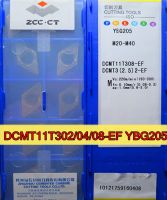 DCMT11T302-EF DCMT11T304-EF DCMT11T308-EF YBG205 10 ชิ้น 100% ZCC CT insert YBG205 = M20-M40 Process สแตนเลสสตีลจัดส่งฟรี