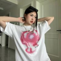 COD dsdgfhgfsdsss 100 cotton Korean Style Fashion Womens Summer Short sleeve T shirts Clothes Round Neck Tees Tops