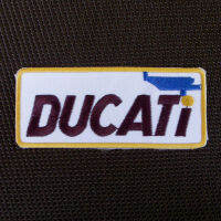 ตัวรีด ติดเสื้อ อาร์มติดเสื้อ โลโก้ ตรา ยี่ห้อ มอเตอร์ไซค์ Motorbike Ducati Patch ดูคาติ ดูคาตี้  สำหรับตกแต่งเสื้อผ้า big bike