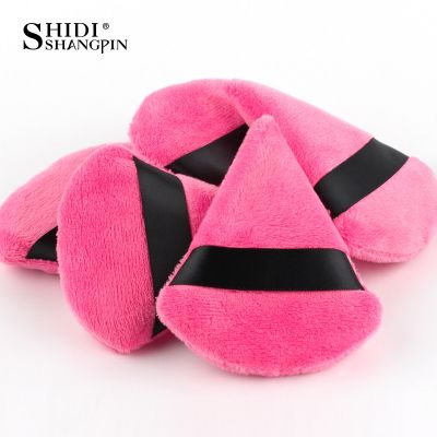 【YF】 1pc Powder Puff Face Makeup Tool Sponge Velvet Dry Use Triangle Soft Smooth Facial Beauty New Washable maquillaje