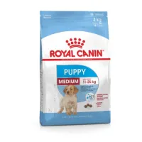 Royal canin Medium Puppy 15kg อาหารชนิดเม็ดสำหรับลูกสุนัขพันธุ์กลาง (น้ำหนักโตเต็มวัย 11 - 25 กก.) อายุ 2 ถึง 12 เดือน