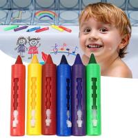 6 Colors Crayons For Toddlers Babies Safe Washable 2-4 Boys Girls Palm Grip Ages Crayons For Kids Bath A8Z0